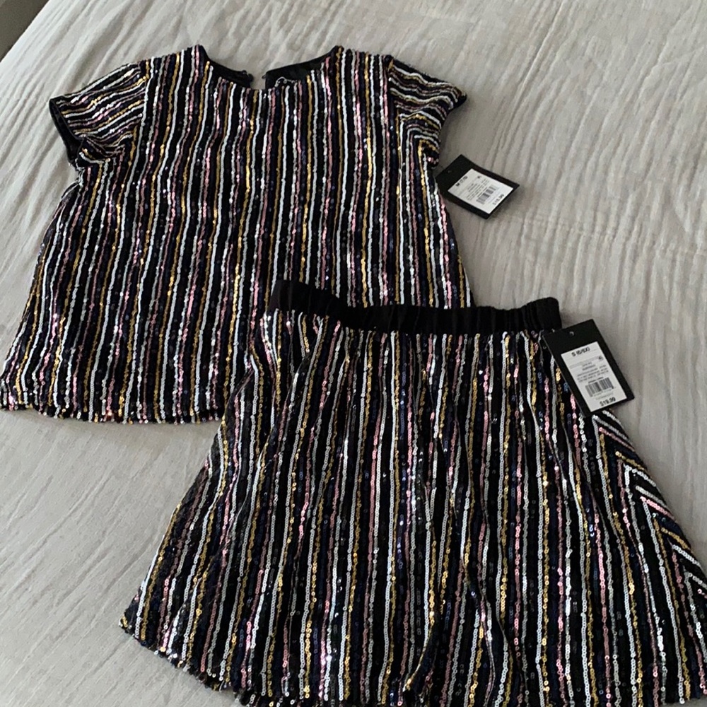 Girls sequin two piece